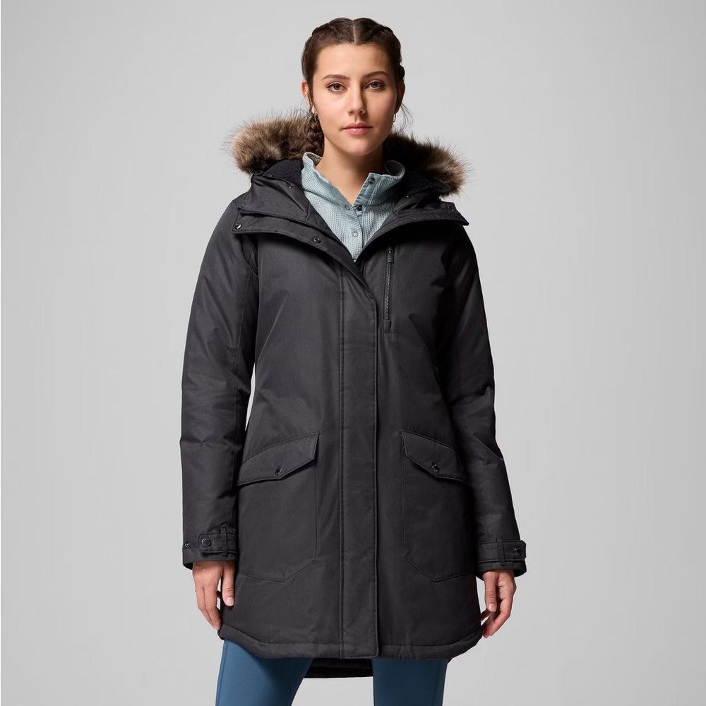 Columbia Suttle Mountains Women's Black Parka Coat